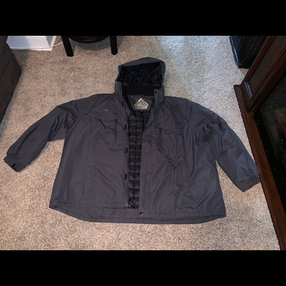 Men’s winter coat 4X - removable hood
